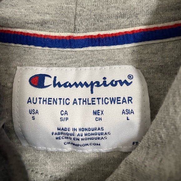Champion Hooded Sweatshirt- Boy’s Size Small, Dark Gray - Picture 2 of 2